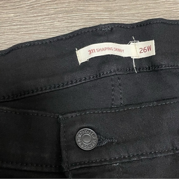 Levi's Women's Black 311 Shaping Skinny Jeans Plus Size 26WS NWT - Picture 7 of 10